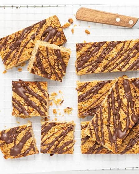 Maple almond flapjacks