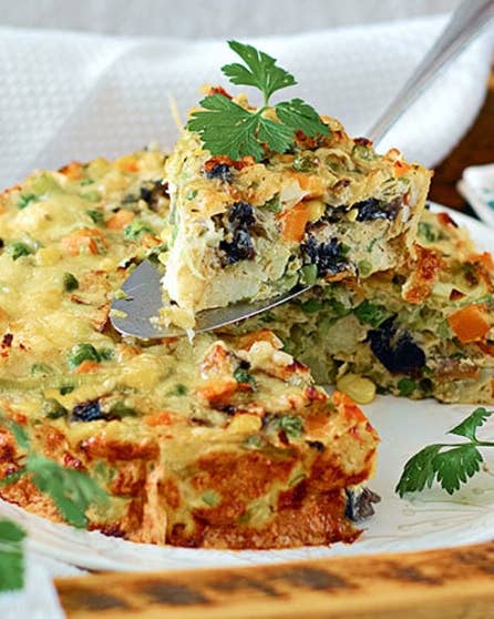 Salmon frittata
