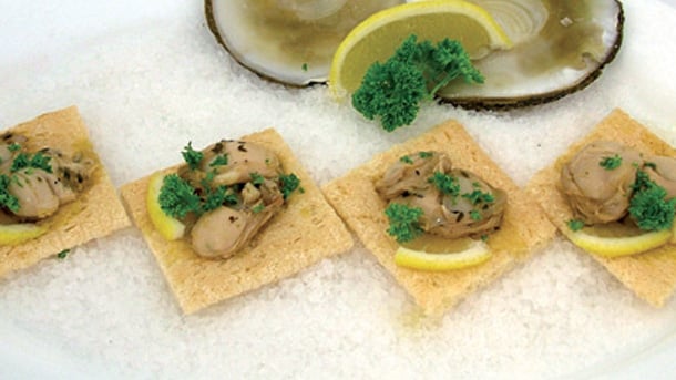 Marinated Bluff oyster appetiser