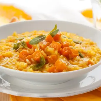 roastpumpkinandsagerisotto