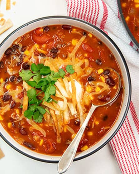 Anika's go-to taco soup