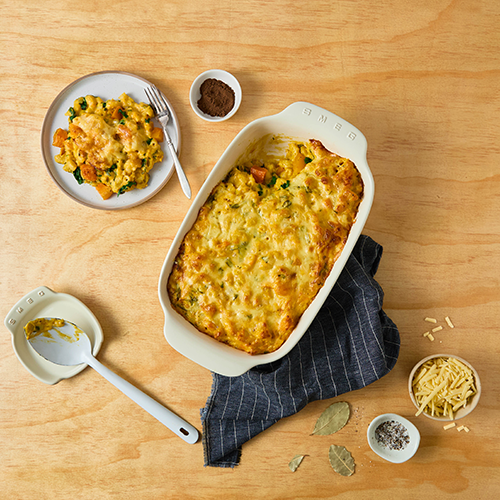Roasted pumpkin mac and cheese