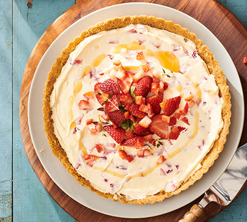 No-bake strawberry cheesecake