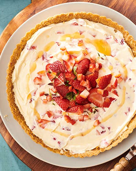 No-bake strawberry cheesecake