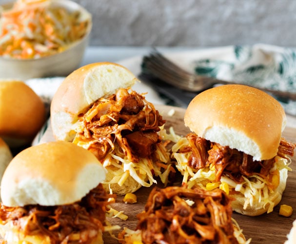 Friday night BBQ sliders