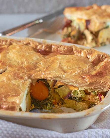 Ham and egg pie