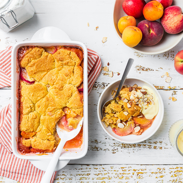 summer fruit cobbler