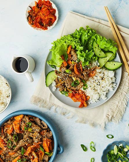 Korean-inspired bbq beef