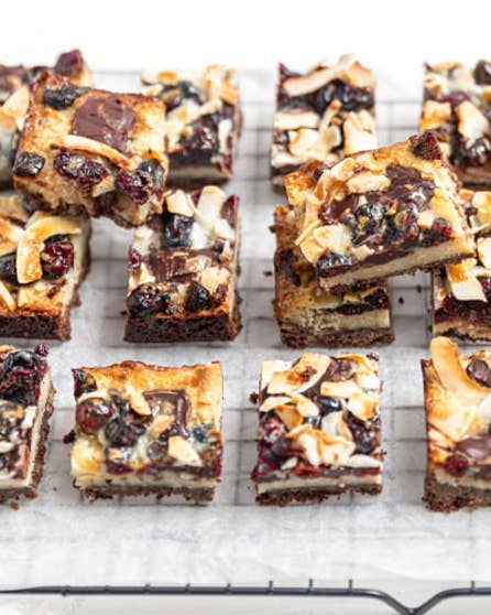 Chocolate coconut magic slice