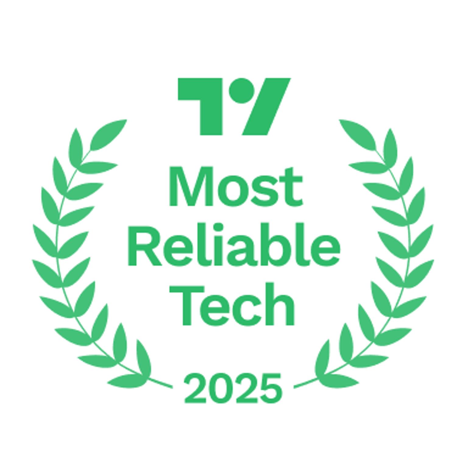 AWARD-MostReliableTech-2026-TradingView.png