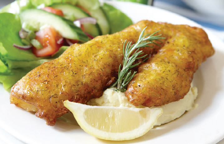 bluecodwithcreamymashandsalad