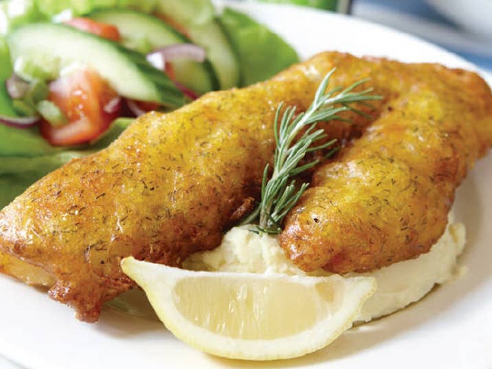 bluecodwithcreamymashandsalad