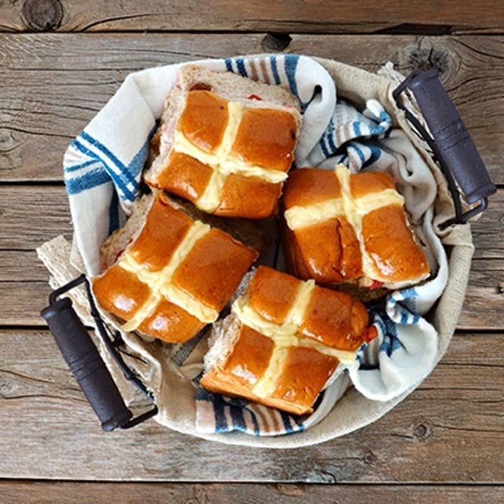 pull-apart-maple-glazed-hot-cross-buns