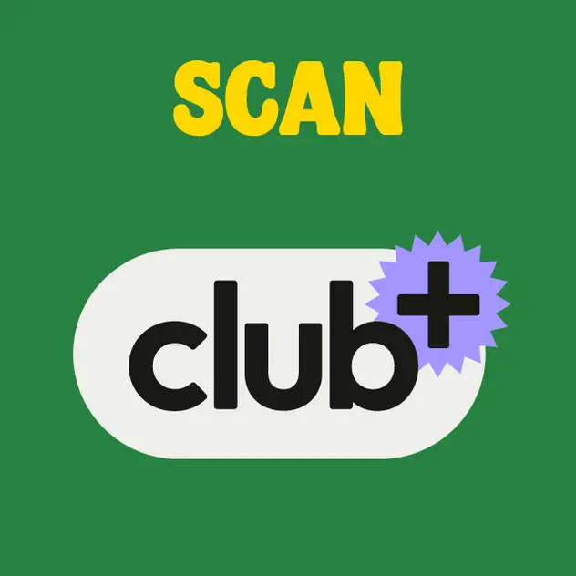 Scan your Club+ card with every shop, big or small. One card for all three supermarkets!
