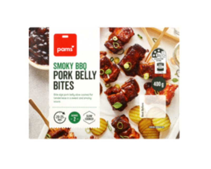 Pams Smoky BBQ Pork Belly Bites