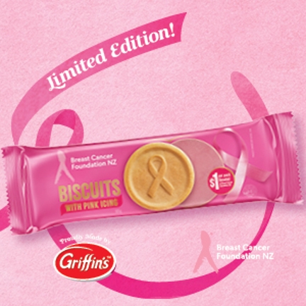 Foodstuffs and Griffins: Limited edition biscuits to raise funds towards the Breast Cancer Foundation